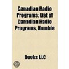 Canadian Radio Programs door Not Available