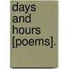 Days And Hours [Poems]. by Frederick Tennyson