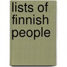 Lists of Finnish People door Not Available