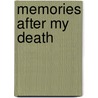 Memories After My Death by Yair Lapid