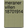 Meraner Villen 18701914 door Anna Pixner Pertoll