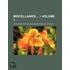 Miscellanies (Volume 1)