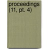 Proceedings (11, Pt. 4) by United States Naval Institute