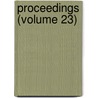 Proceedings (Volume 23) by International Association