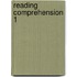 Reading Comprehension 1