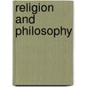 Religion And Philosophy door Robin George Collingwood