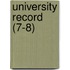 University Record (7-8)