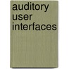 Auditory User Interfaces door T.V. Raman