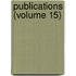 Publications (Volume 15)