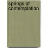 Springs of Contemplation door Thomas Merton