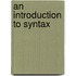 An Introduction To Syntax