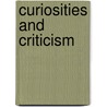 Curiosities And Criticism door Henry James Jennings