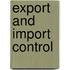 Export and Import Control