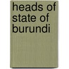 Heads of State of Burundi door Not Available