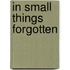 In Small Things Forgotten