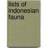 Lists of Indonesian Fauna door Not Available