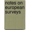 Notes On European Surveys door Cyrus Comstock