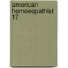 American Homoeopathist  17 door Unknown Author
