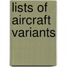 Lists of Aircraft Variants door Not Available