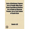 Lists of Religious Figures by Not Available