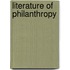 Literature Of Philanthropy