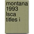 Montana 1993 Lsca Titles I