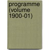 Programme (Volume 1900-01) by Munch