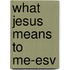 What Jesus Means To Me-esv
