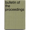 Bulletin Of The Proceedings door National Institute for the Science