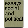 Essays Social And Political by Sydney Smith