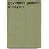 Governors-general of Ceylon by Not Available