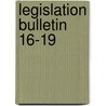 Legislation Bulletin  16-19 door New York State Library