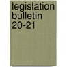 Legislation Bulletin  20-21 door New York State Library