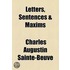 Letters, Sentences & Maxims