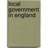 Local Government In England door Josef Redlich