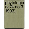 Phytologia (V.74 No.3 1993) door Gleason