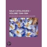 Sale Catalogues (1544-1564) by Inc American Art Galleries