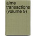 Aime Transactions (Volume 9)