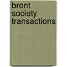Bront   Society Transactions door Bront� Society