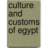 Culture and Customs of Egypt door Molefi Kete Asante