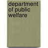 Department Of Public Welfare door United States. Labor