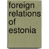 Foreign Relations of Estonia