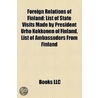 Foreign Relations of Finland door Not Available
