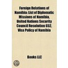 Foreign Relations of Namibia door Not Available