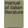 Manual of Italian Literature door Francis Henry Cliffe