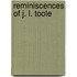 Reminiscences Of J. L. Toole