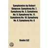 Symphonies by Robert Simpson door Not Available