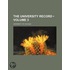 University Record (Volume 3)