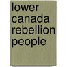 Lower Canada Rebellion People door Not Available