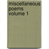 Miscellaneous Poems  Volume 1 door Joseph Hodson